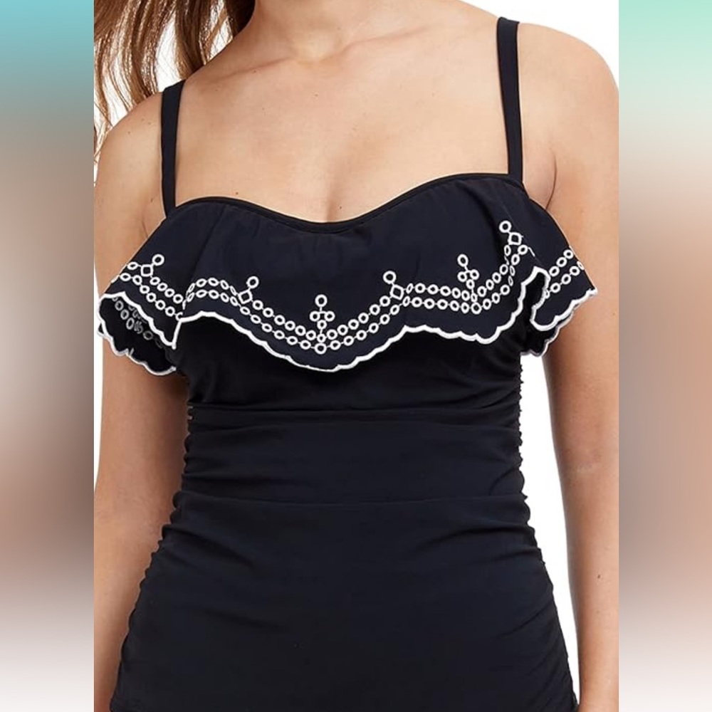 Profile by Gottex tankini top with ruffles - 38D
